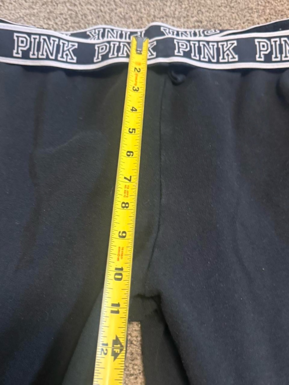 PINK Victoria’s Secret Vintage Y2K Black Logo Waistband Sweatpants - Picture 5 of 7